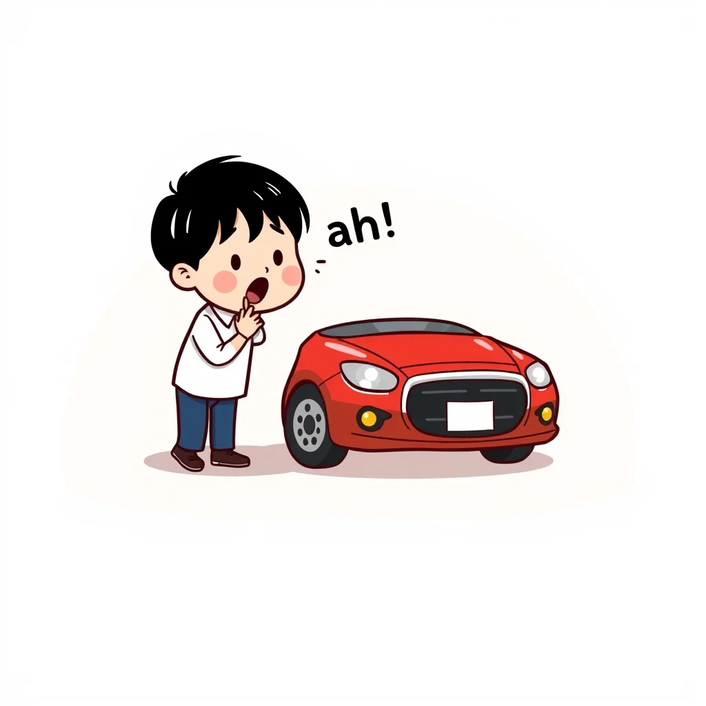Mnemonic illustration for 赤 — red