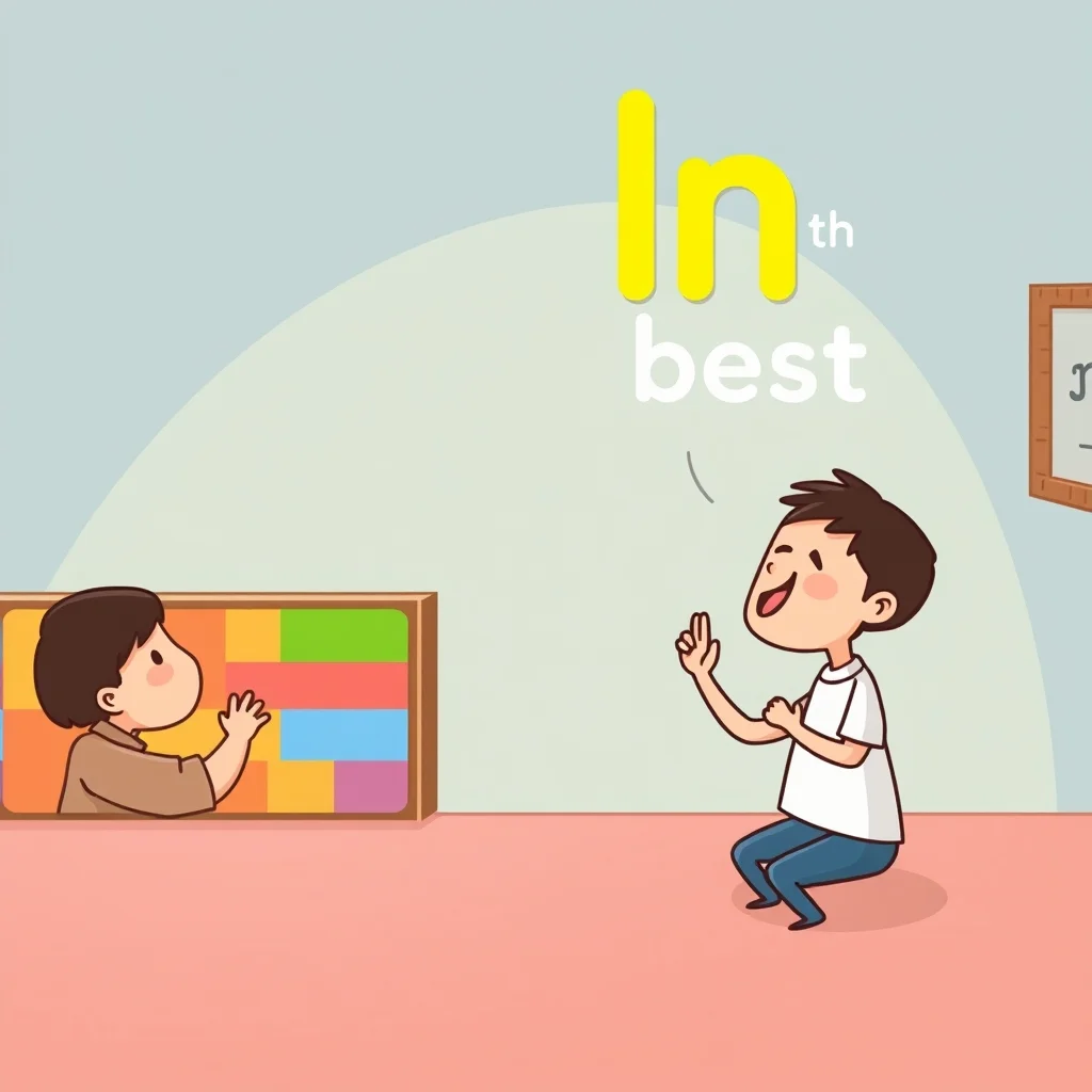 Mnemonic illustration for 番 — ~st; ~th best