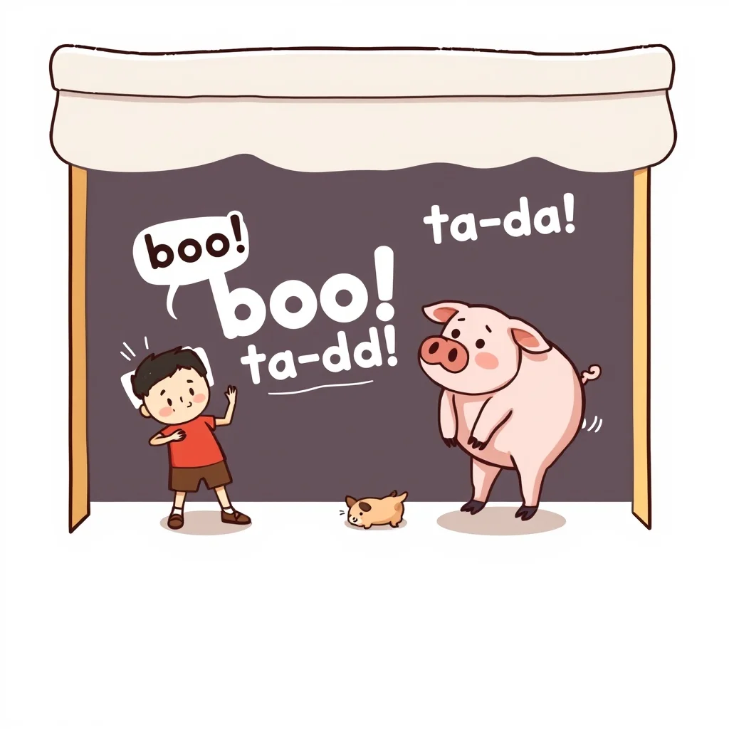Mnemonic illustration for 豚肉 — pork