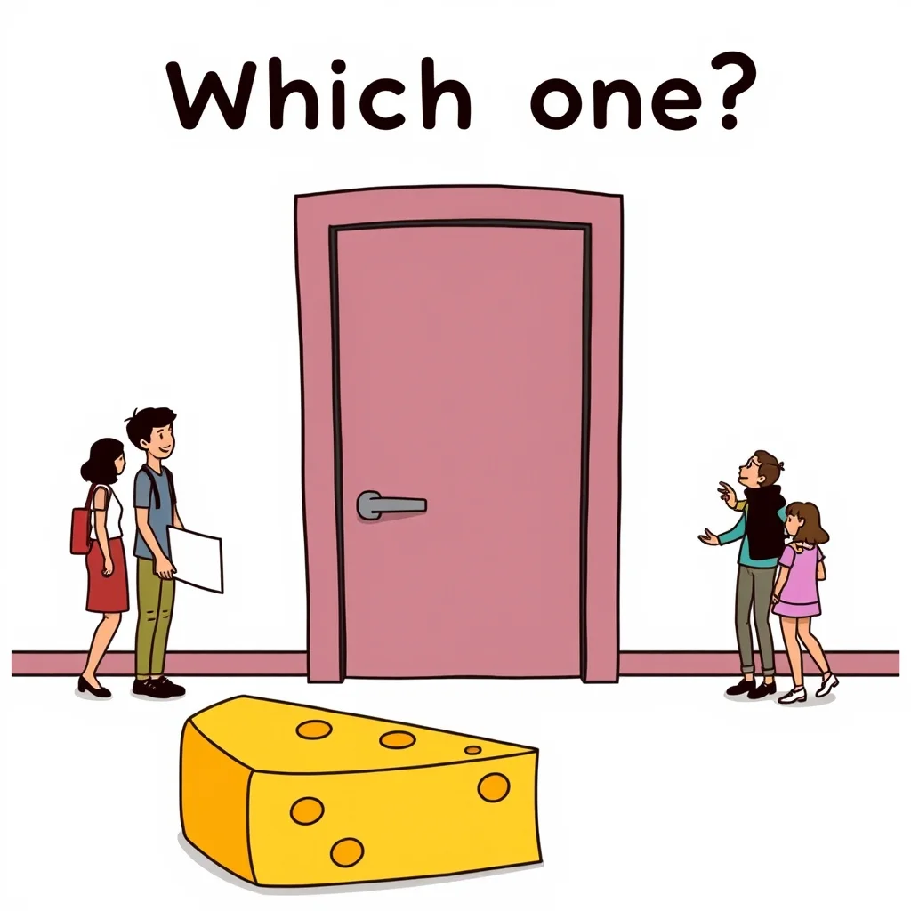 Mnemonic illustration for どっち — which one, which way