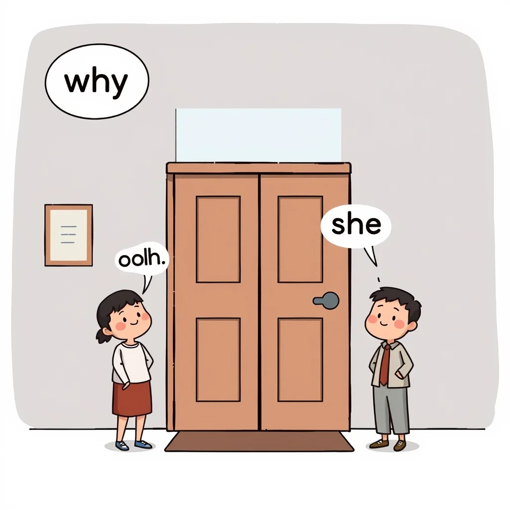 Mnemonic illustration for どうして — why