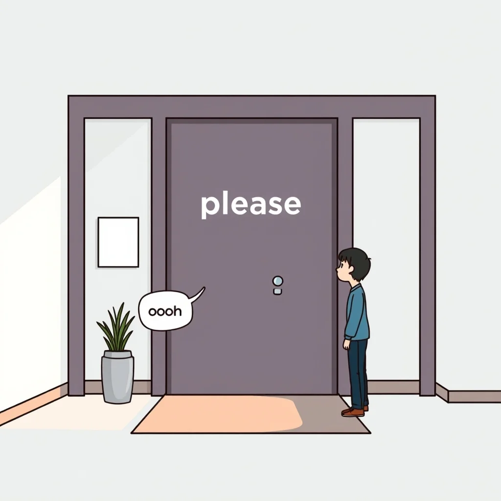 Mnemonic illustration for どうぞ — please