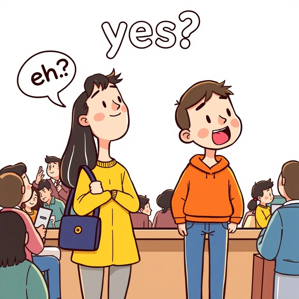Mnemonic illustration for ええ — yes