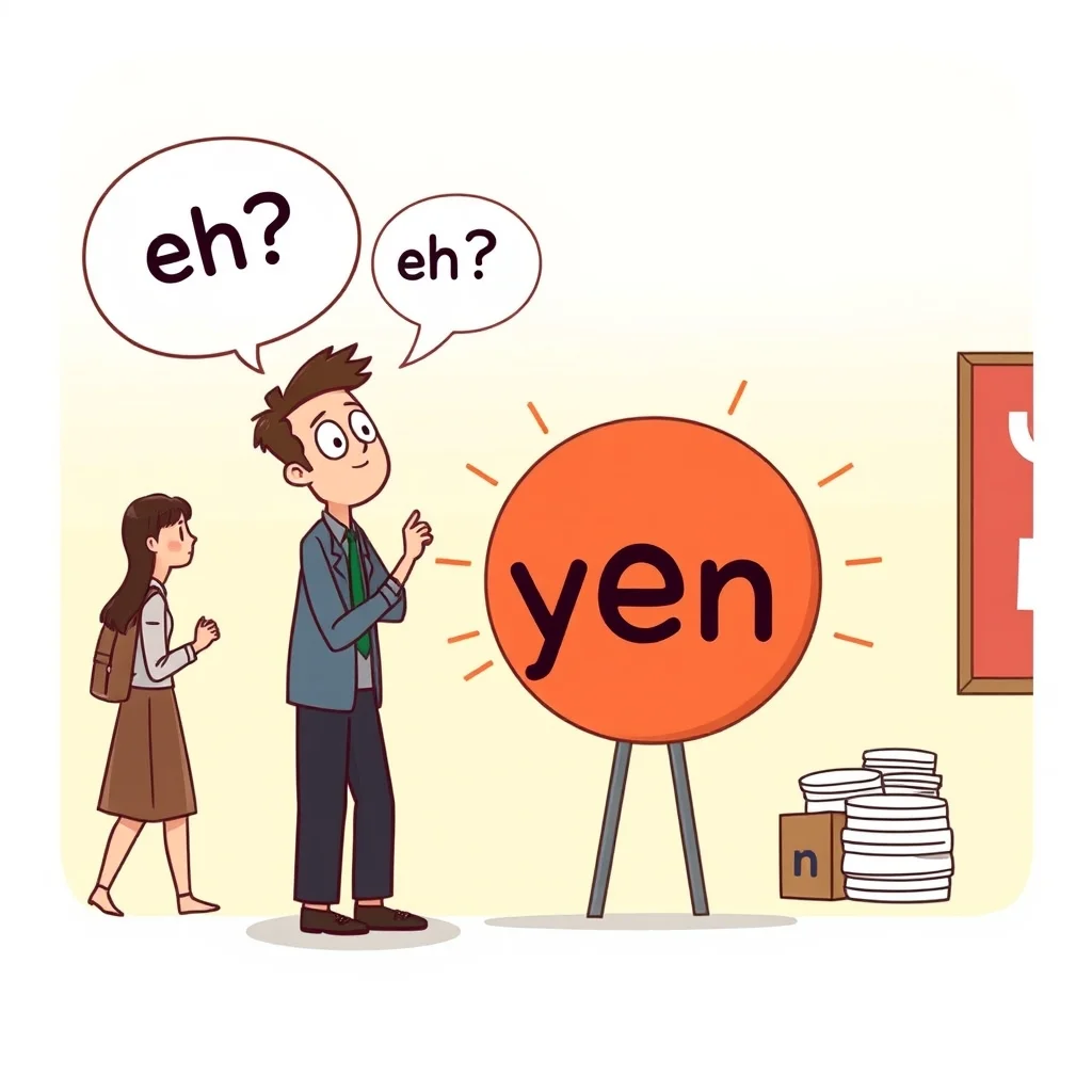 Mnemonic illustration for 円 — Yen
