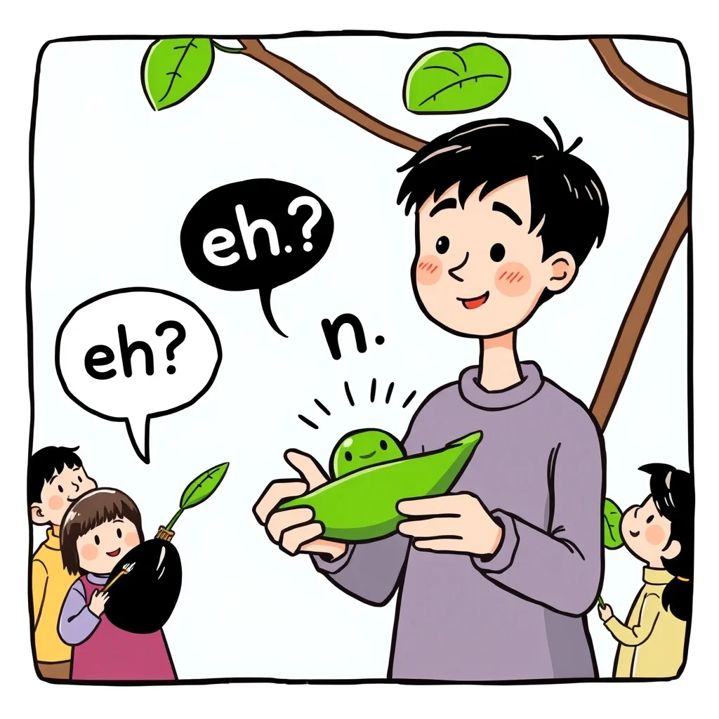 Mnemonic illustration for 鉛筆 — pencil