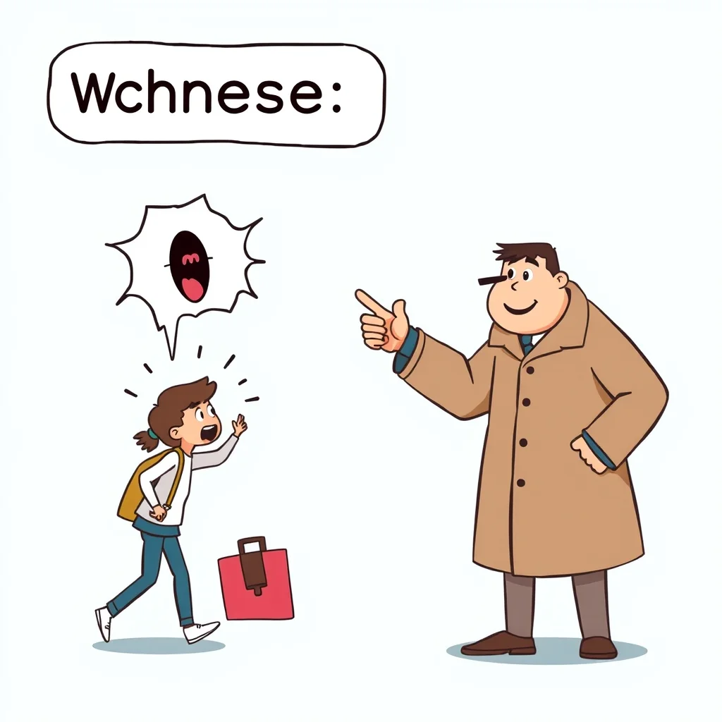 Mnemonic illustration for 学校 — school