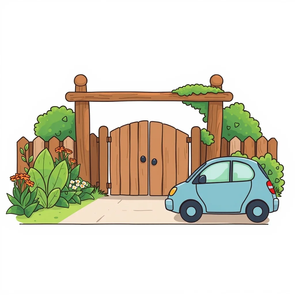 Mnemonic illustration for 玄関 — entrance
