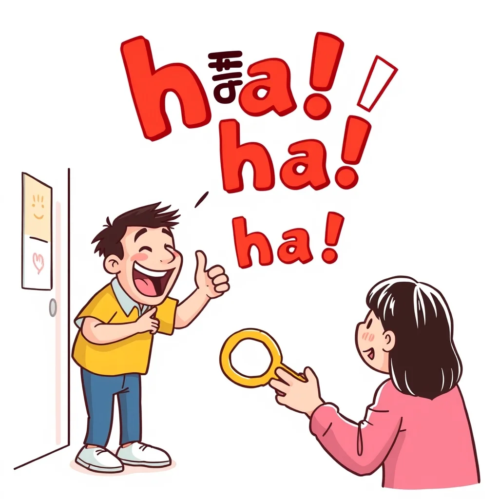 Mnemonic illustration for 葉書 — postcard