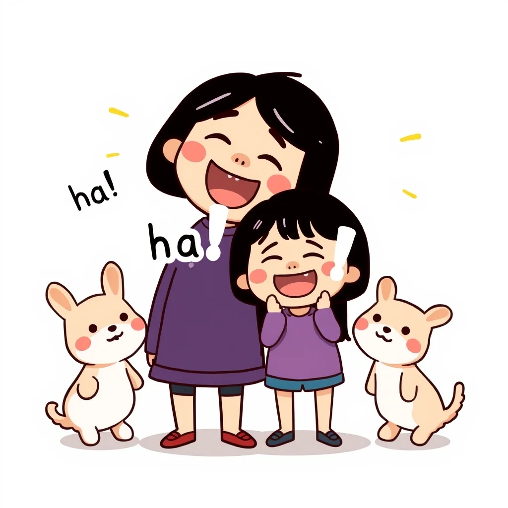 Mnemonic illustration for 母 — mother