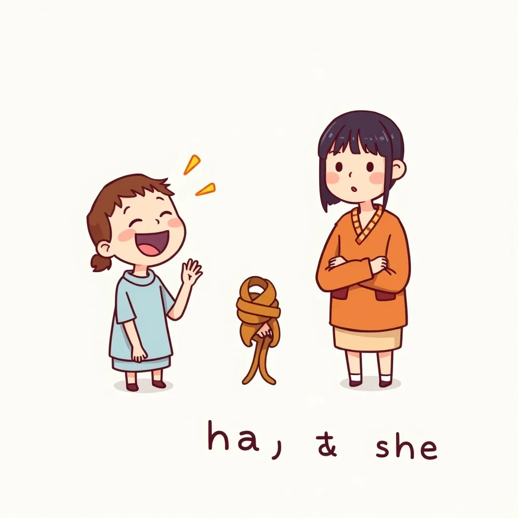 Mnemonic illustration for 話 — talk, conversation
