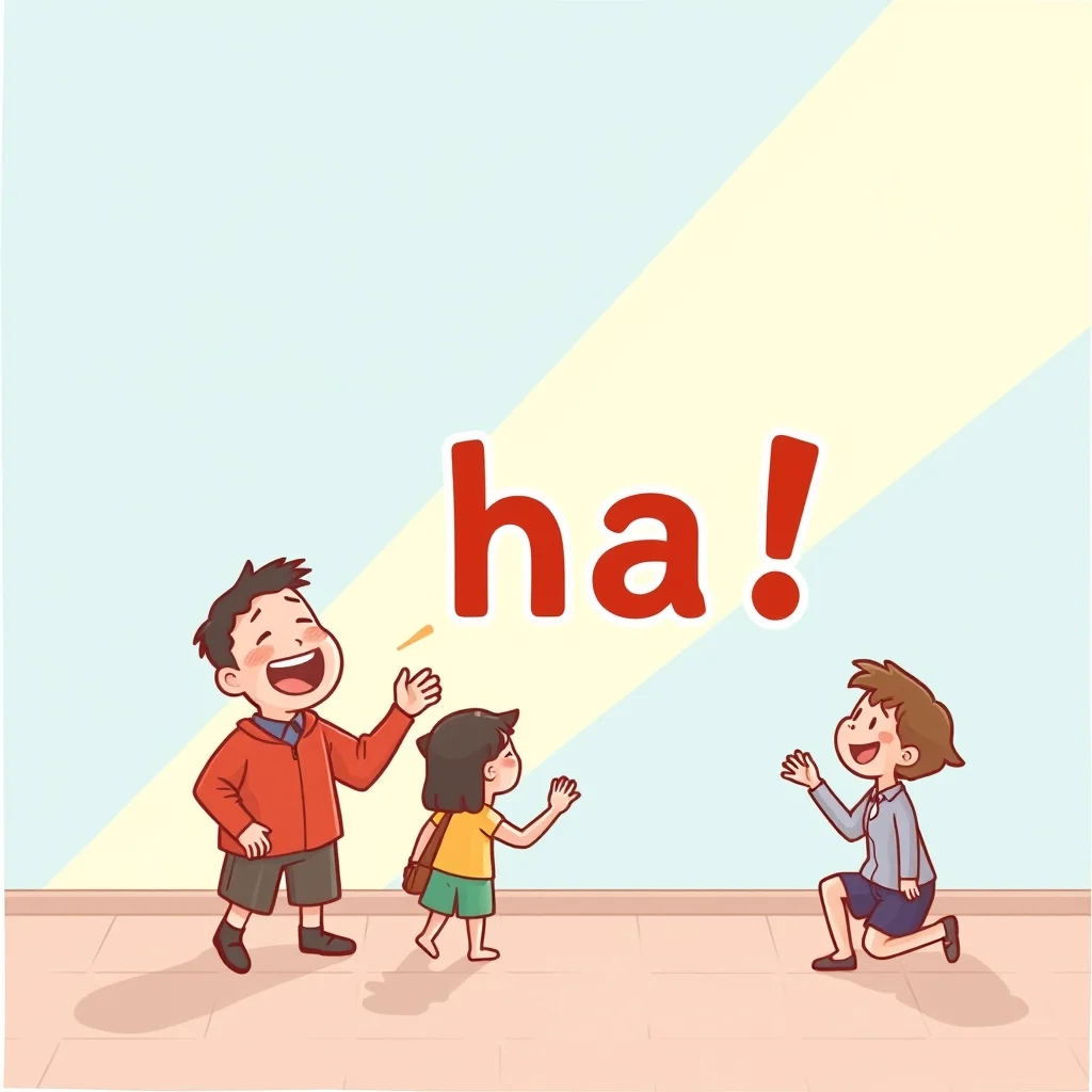 Mnemonic illustration for 晴れ — clear weather