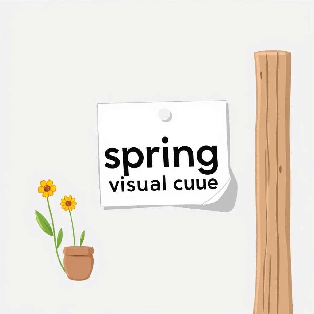 Mnemonic illustration for 春 — spring