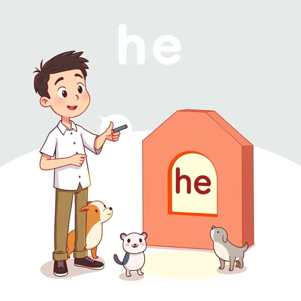 Mnemonic illustration for 匹 — counter for small animals