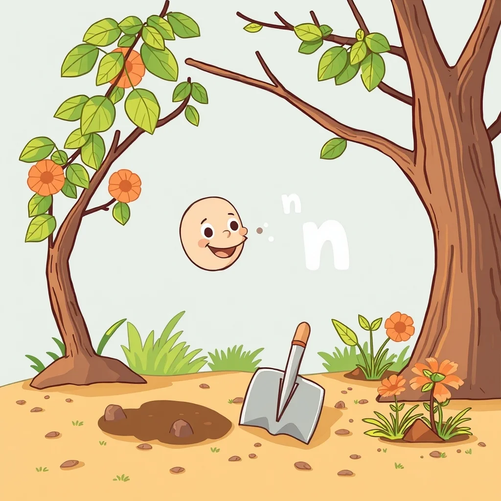 Mnemonic illustration for 本 — book