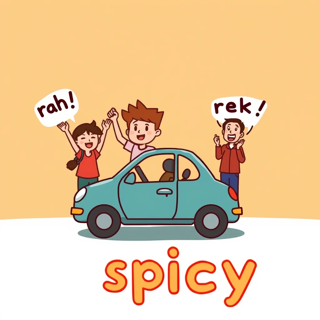 Mnemonic illustration for 辛い — spicy