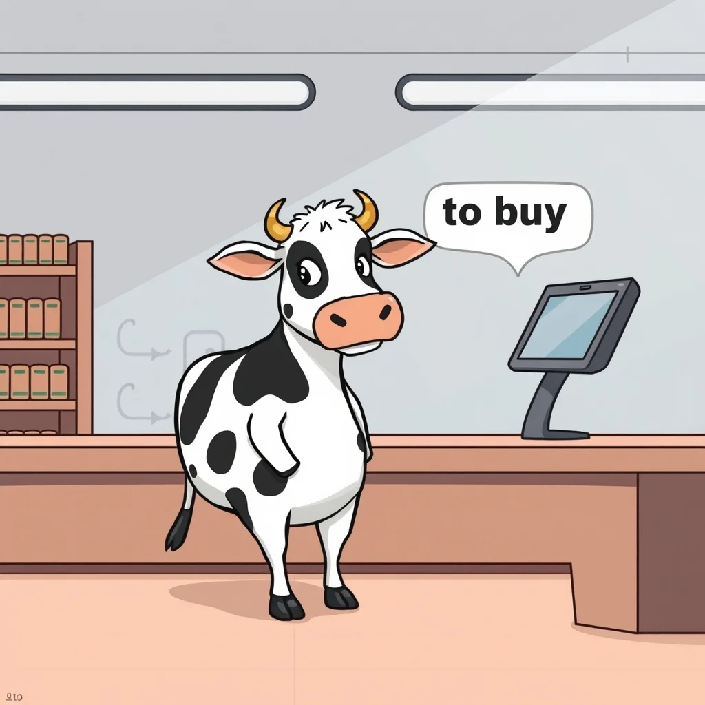 Mnemonic illustration for 買う — to buy