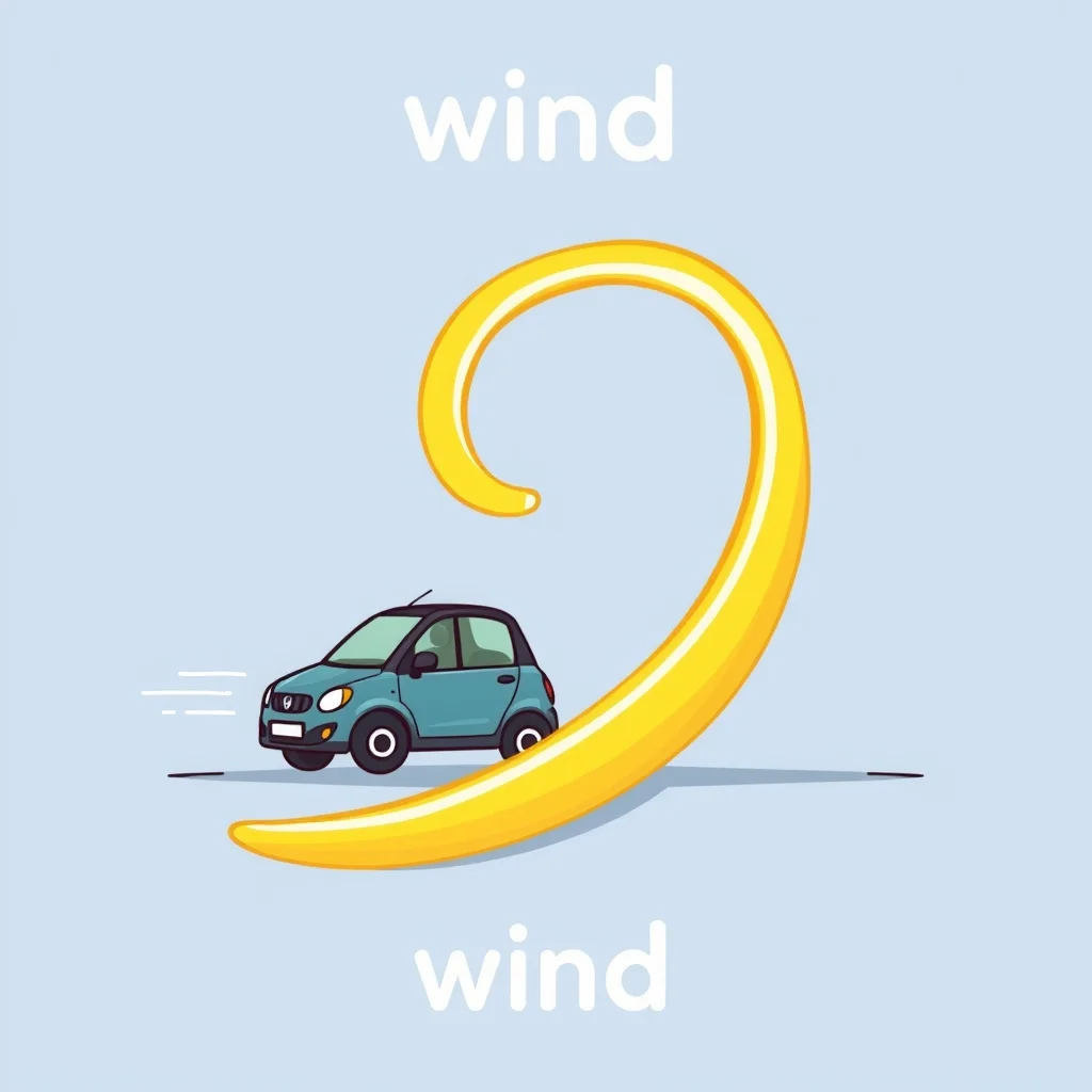 Mnemonic illustration for 風 — wind
