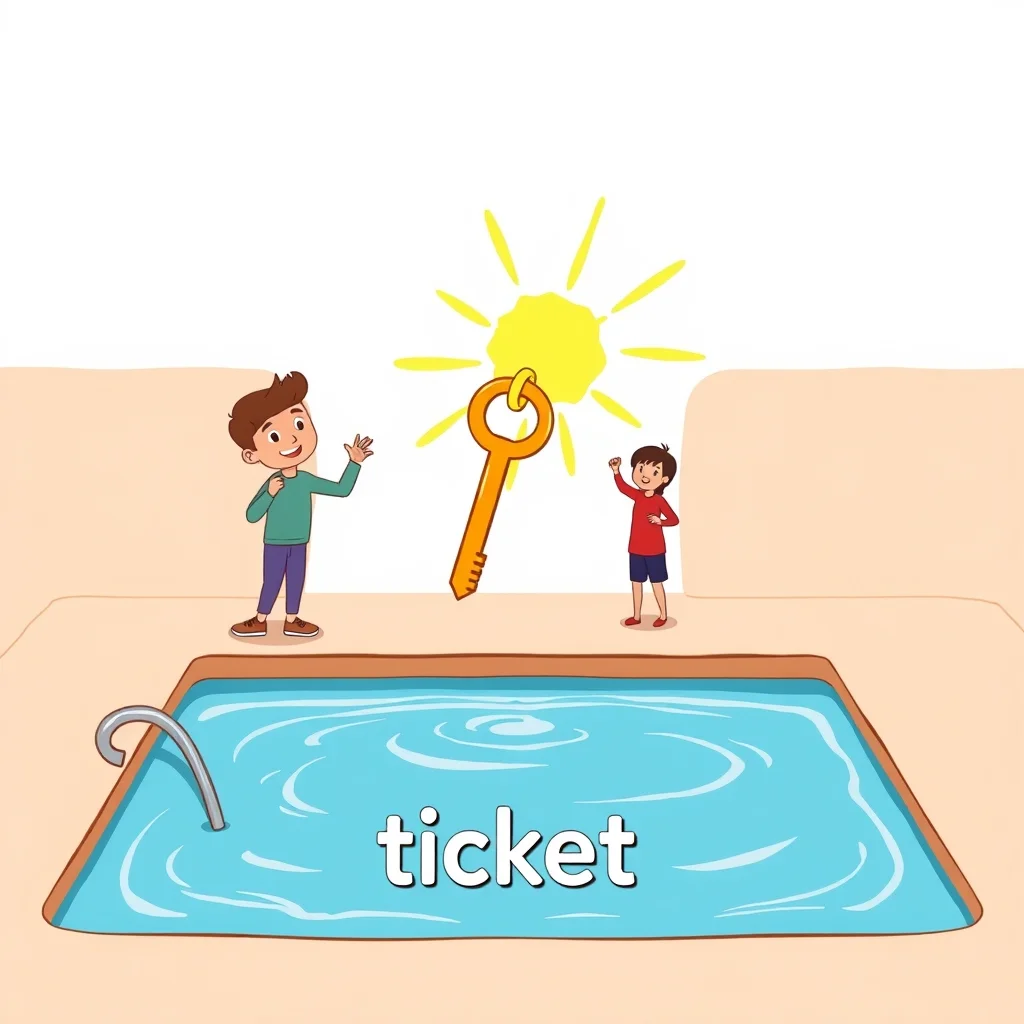 Mnemonic illustration for 切符 — ticket