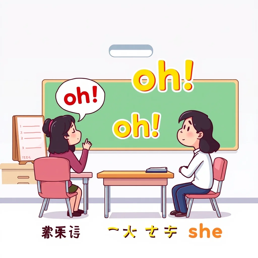 Mnemonic illustration for 教室 — classroom