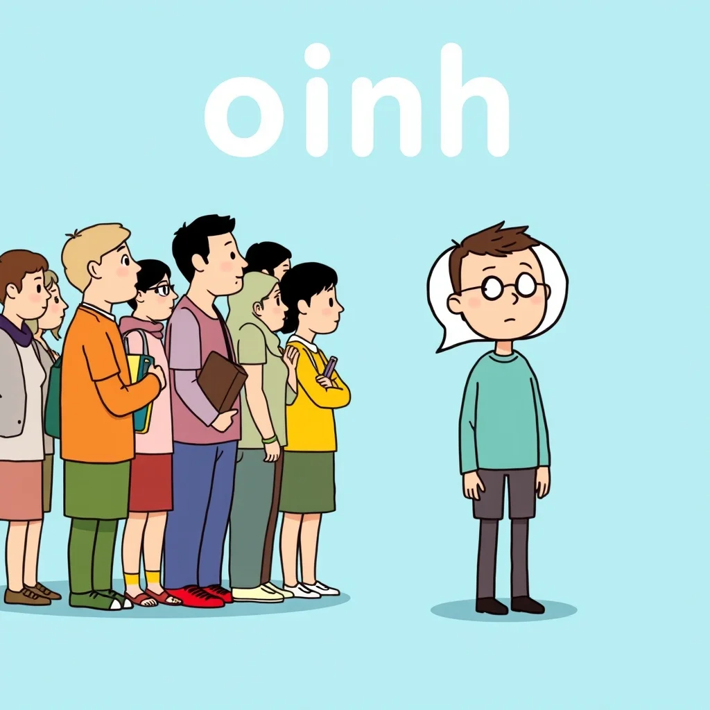 Mnemonic illustration for 九 — nine