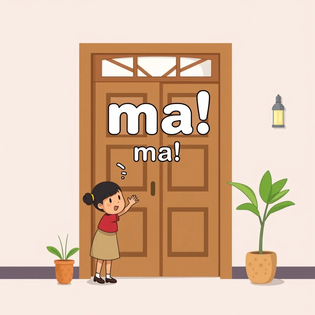 Mnemonic illustration for 窓 — window