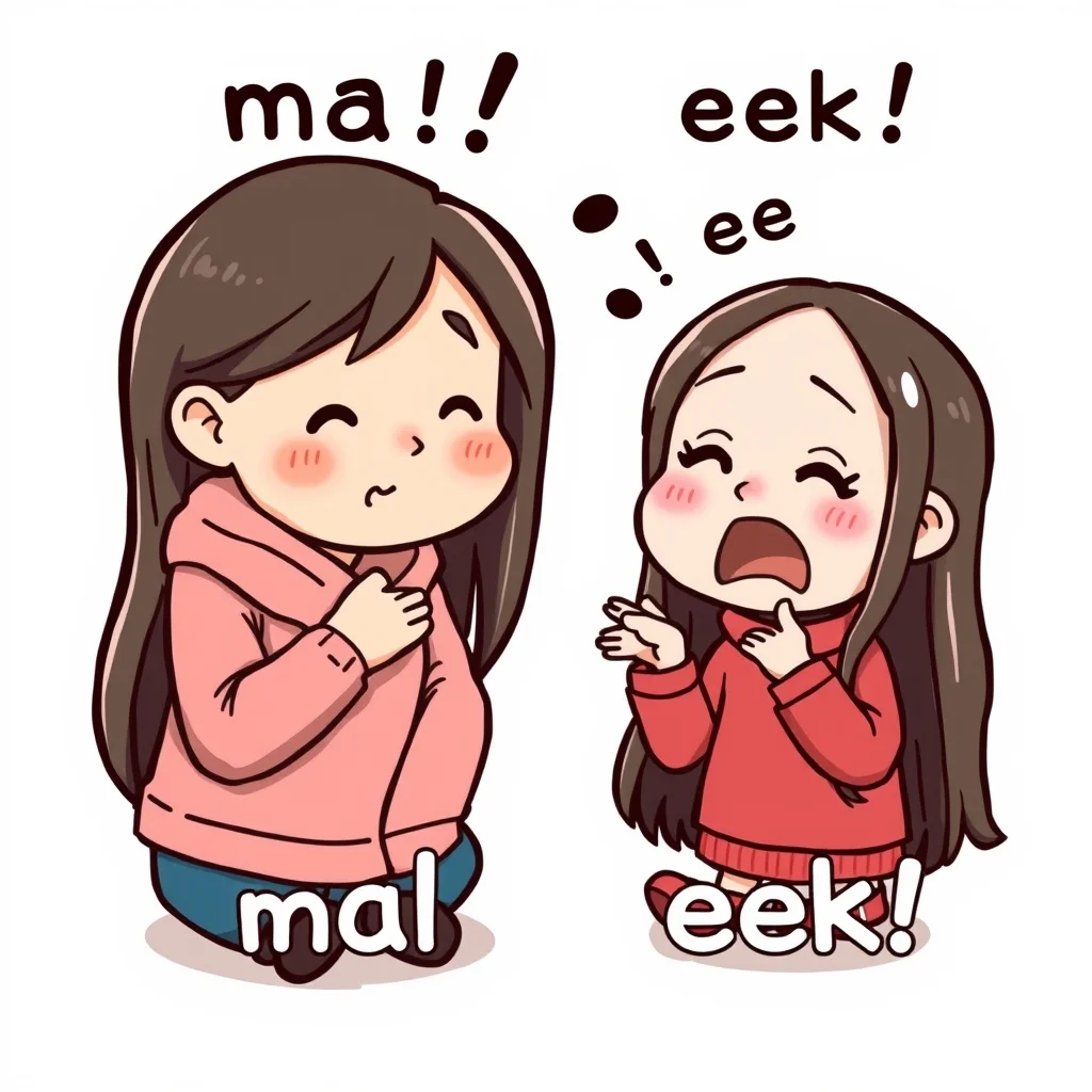 Mnemonic illustration for 枚 — counter for flat things
