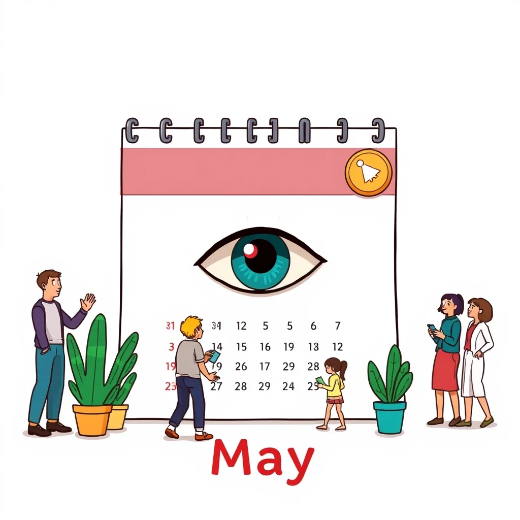 Mnemonic illustration for 目 — eye