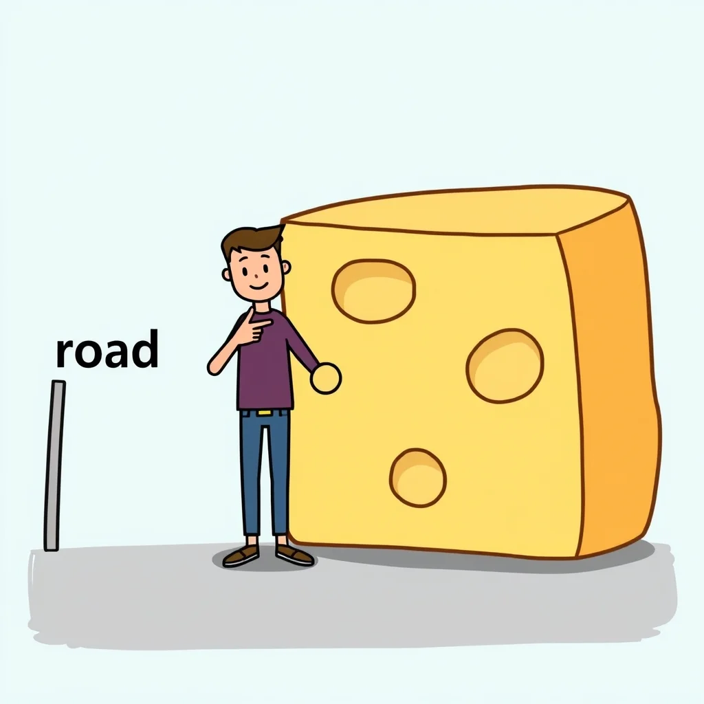 Mnemonic illustration for 道 — road