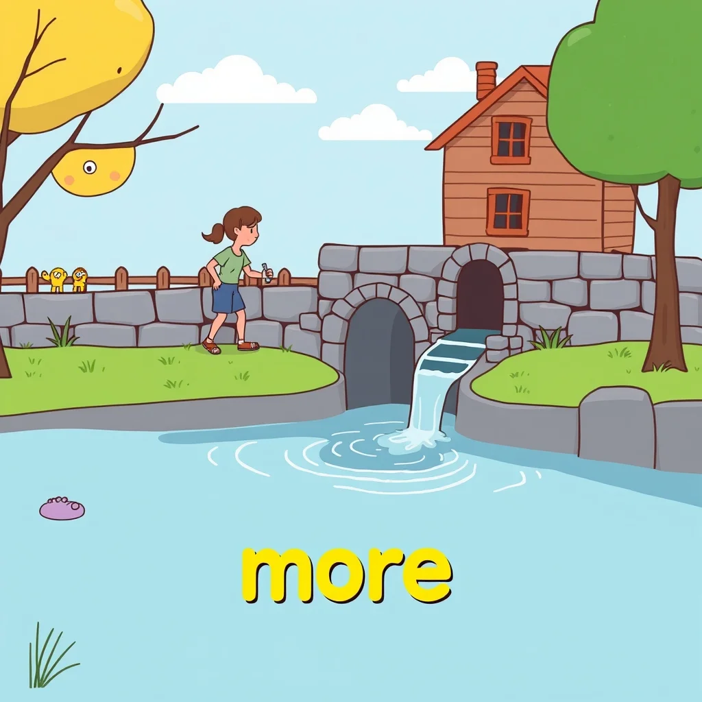 Mnemonic illustration for もっと — more