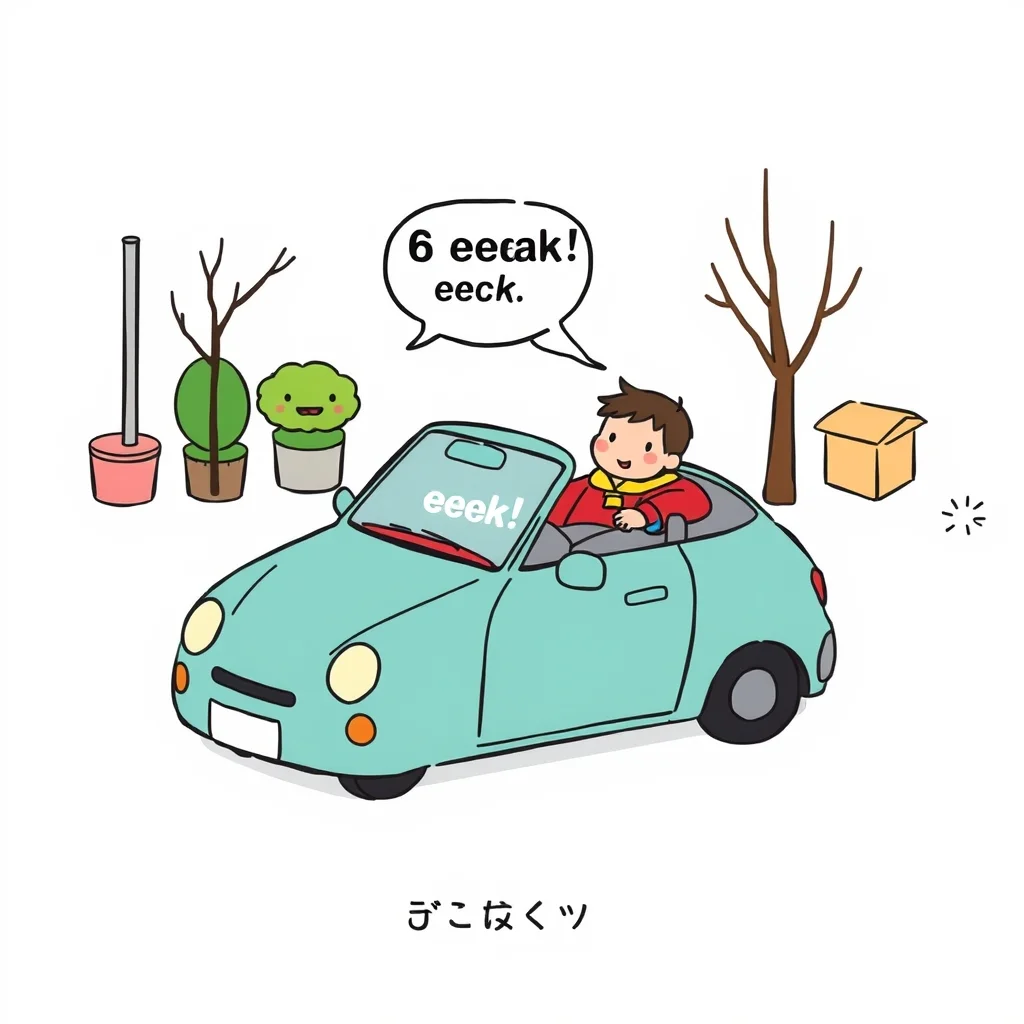 Mnemonic illustration for 六日 — six days; sixth day of month
