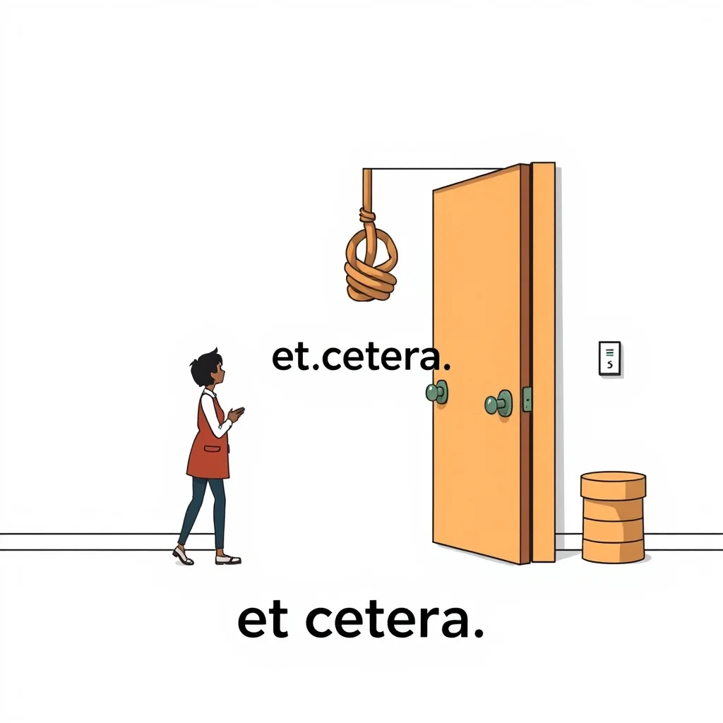 Mnemonic illustration for など — et cetera