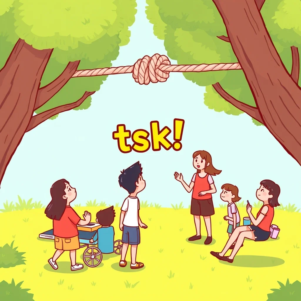 Mnemonic illustration for 夏休み — summer vacation