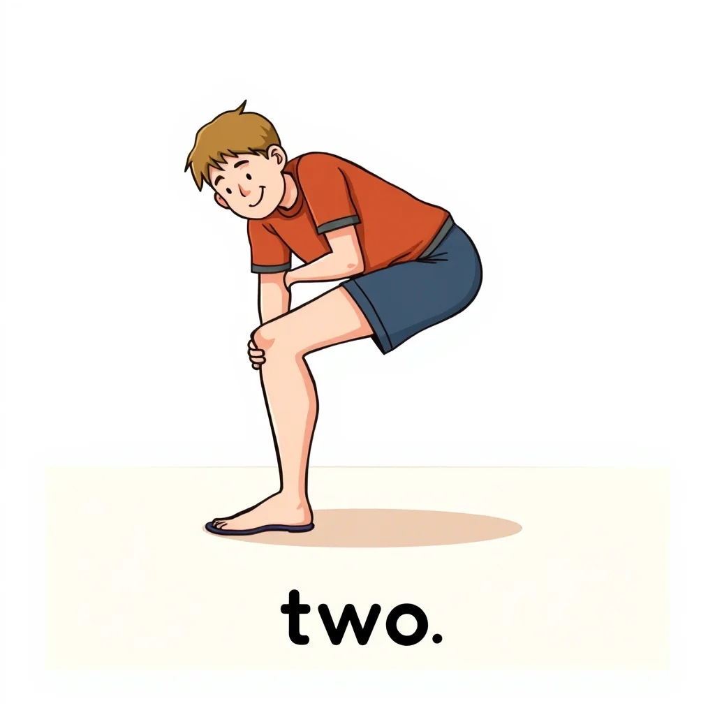 Mnemonic illustration for 二 — two