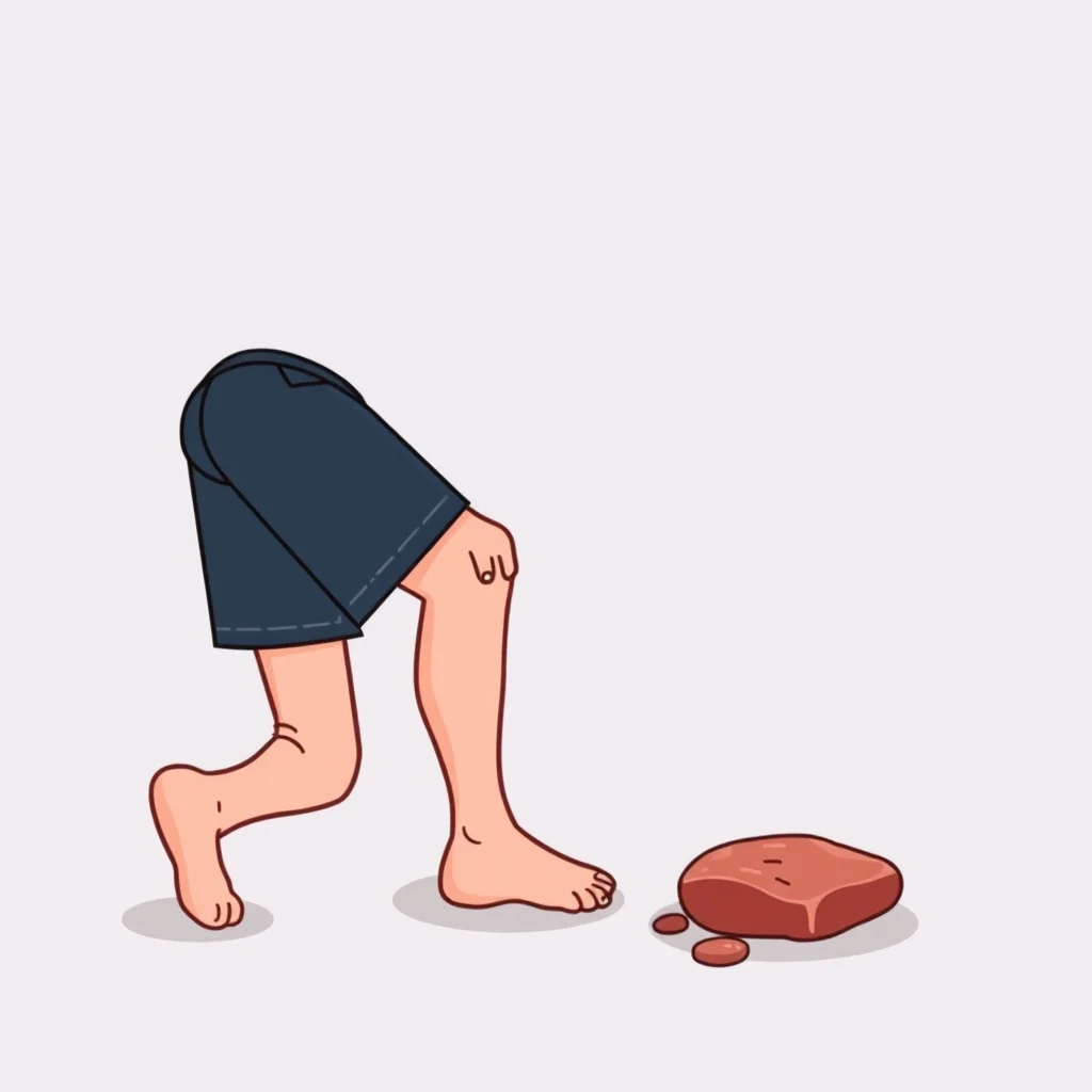 Mnemonic illustration for 肉 — meat