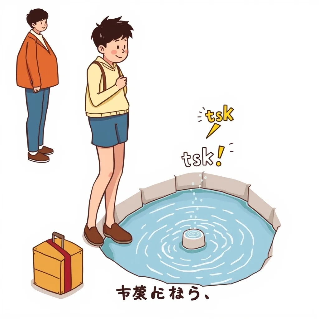 Mnemonic illustration for 荷物 — luggage; baggage