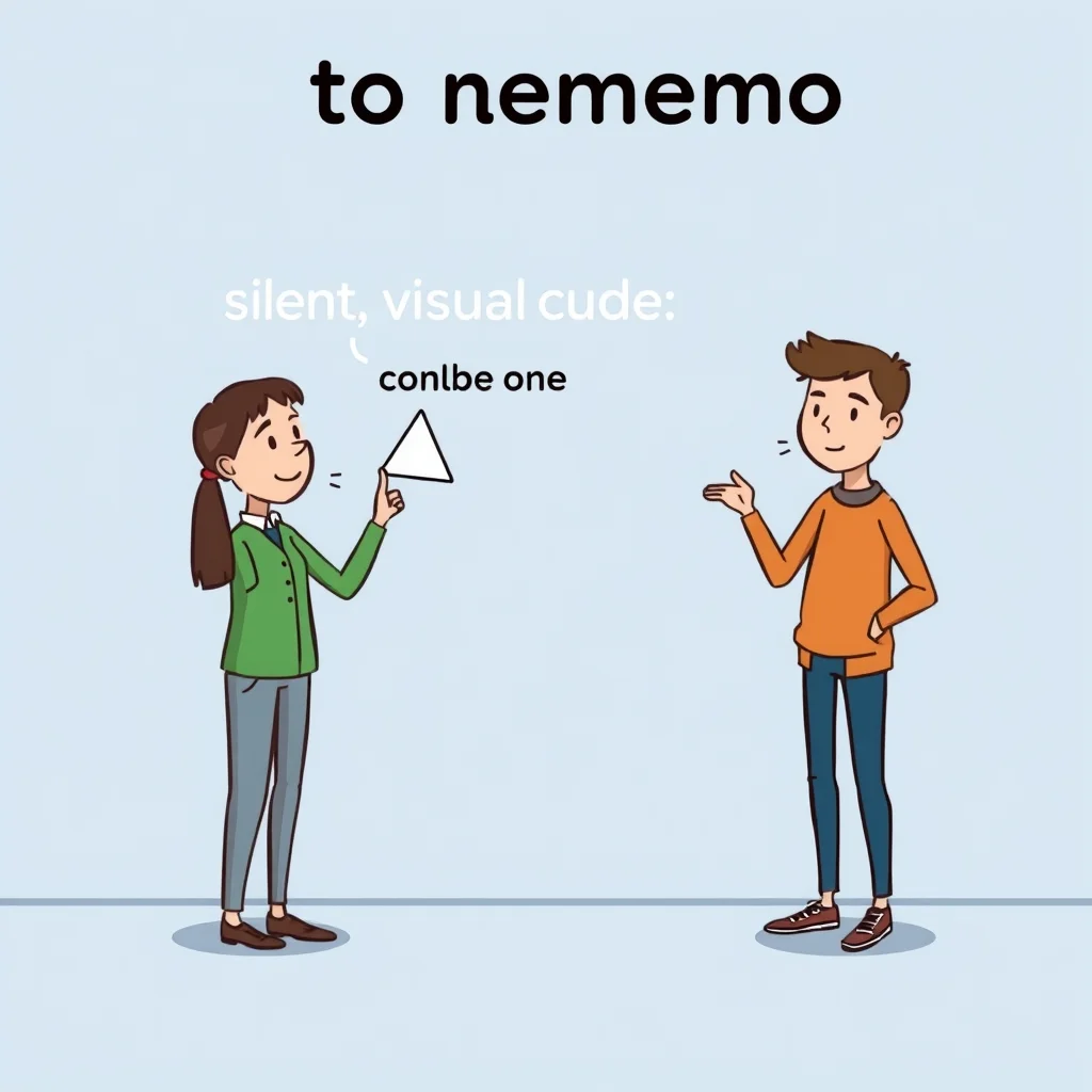 Mnemonic illustration for 覚える — to memorize, to remember