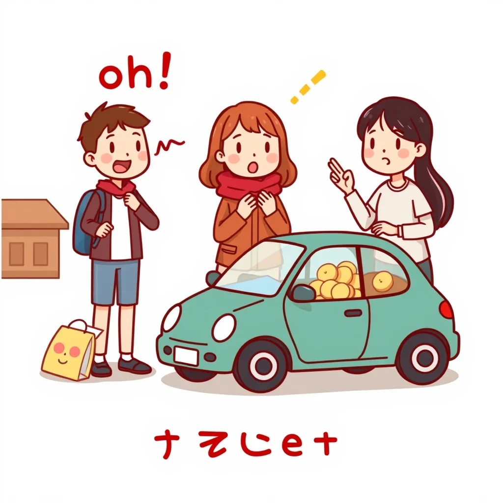 Mnemonic illustration for お菓子 — confections, sweets, snack