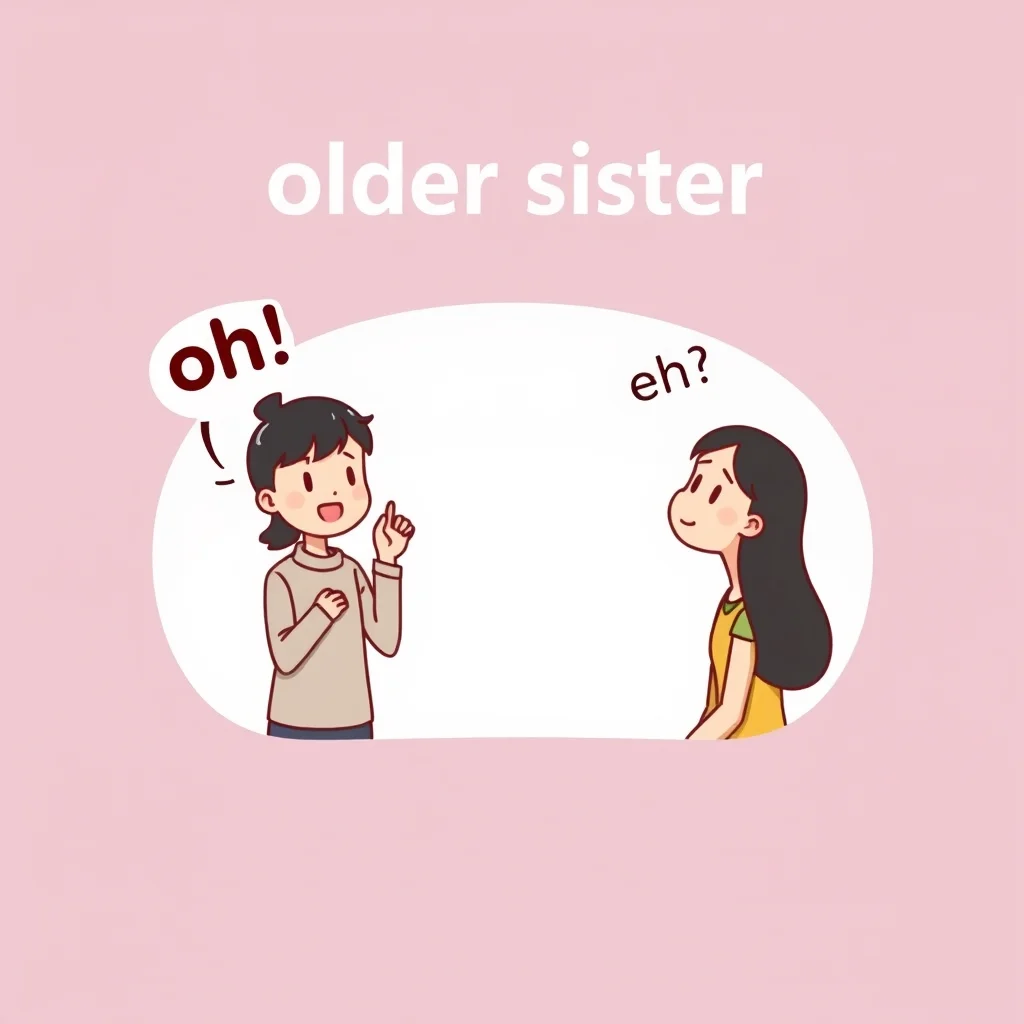 Mnemonic illustration for お姉さん — older sister (formal)