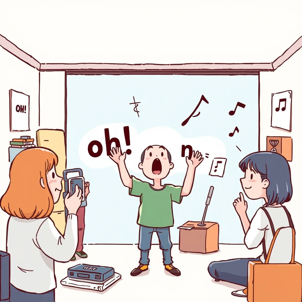 Mnemonic illustration for 音楽 — music