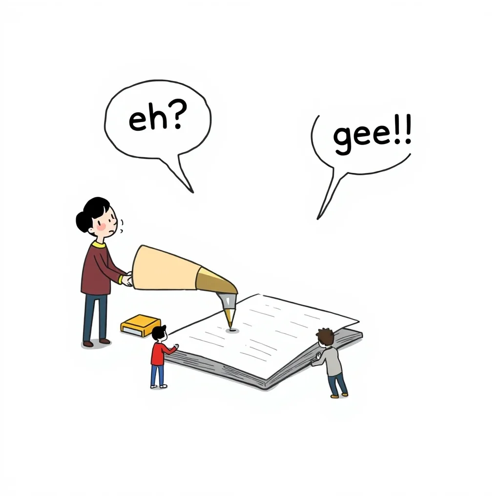 Mnemonic illustration for ページ — a page