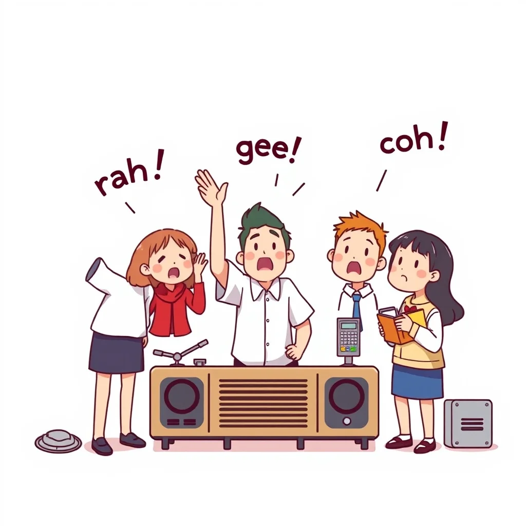 Mnemonic illustration for ラジオ — radio
