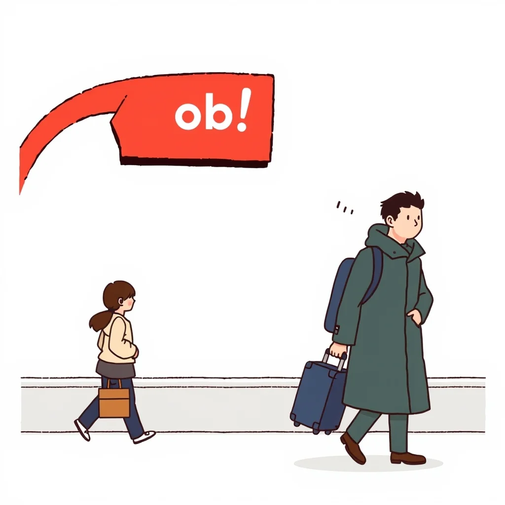 Mnemonic illustration for 旅行 — travel, trip