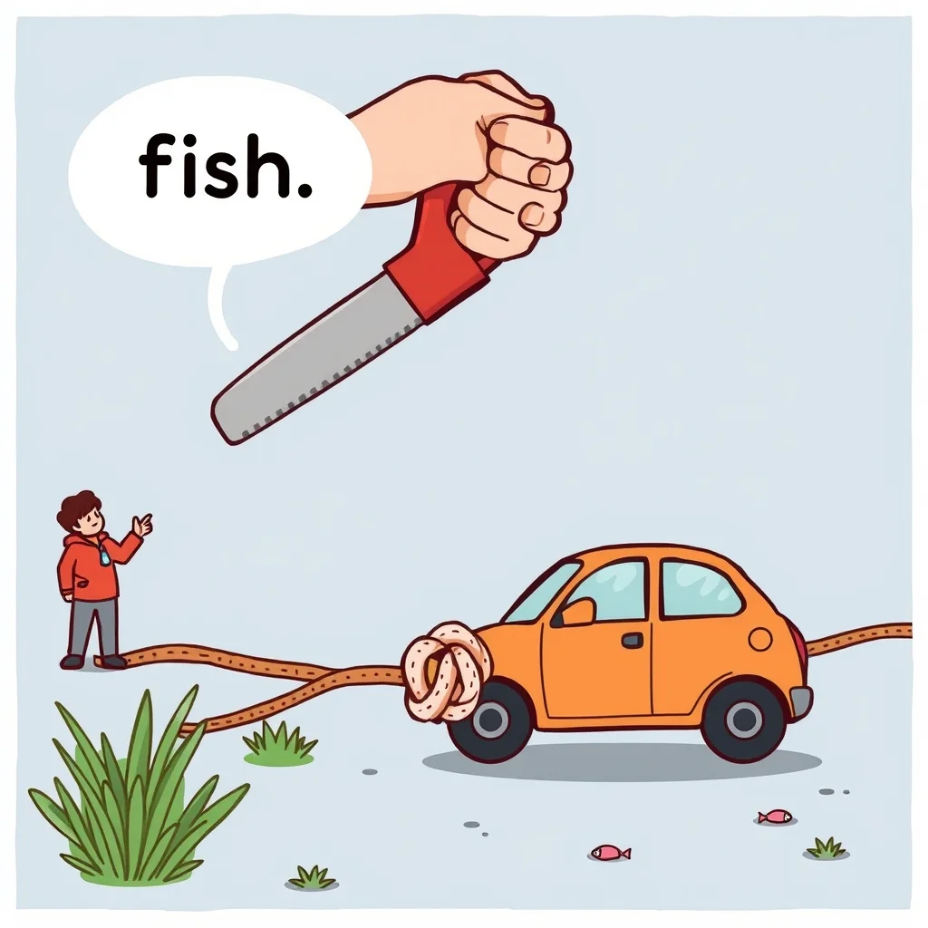 Mnemonic illustration for 魚 — fish