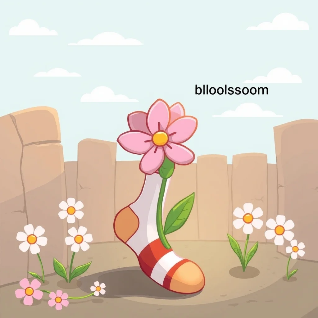 Mnemonic illustration for 咲く — to blossom