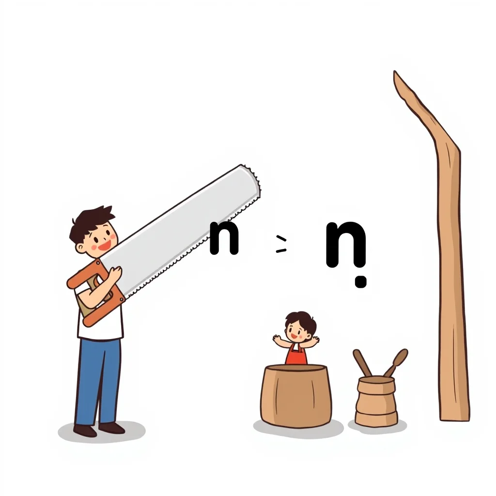 Mnemonic illustration for さん — Mr. ~, Ms. ~