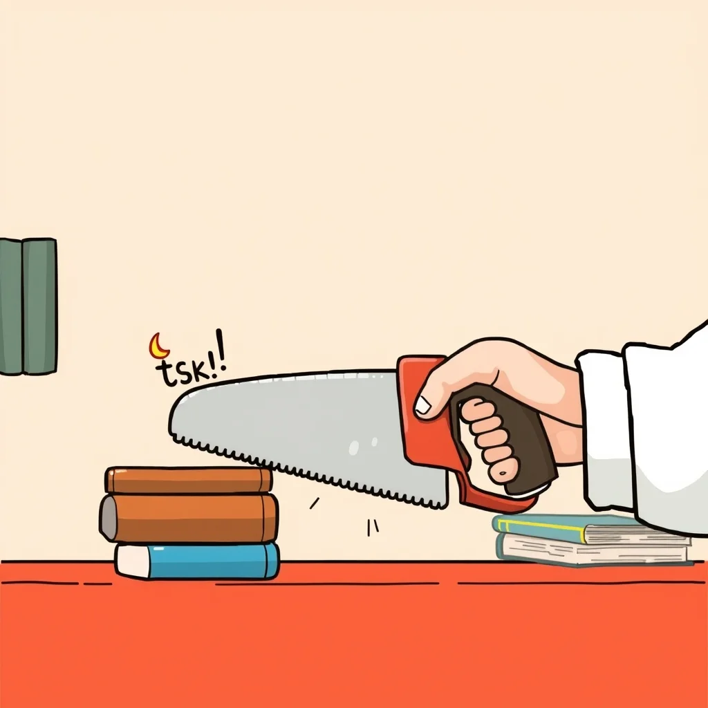 Mnemonic illustration for 冊 — counter for books