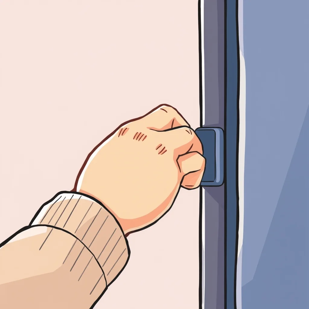 Mnemonic illustration for 閉める — to close