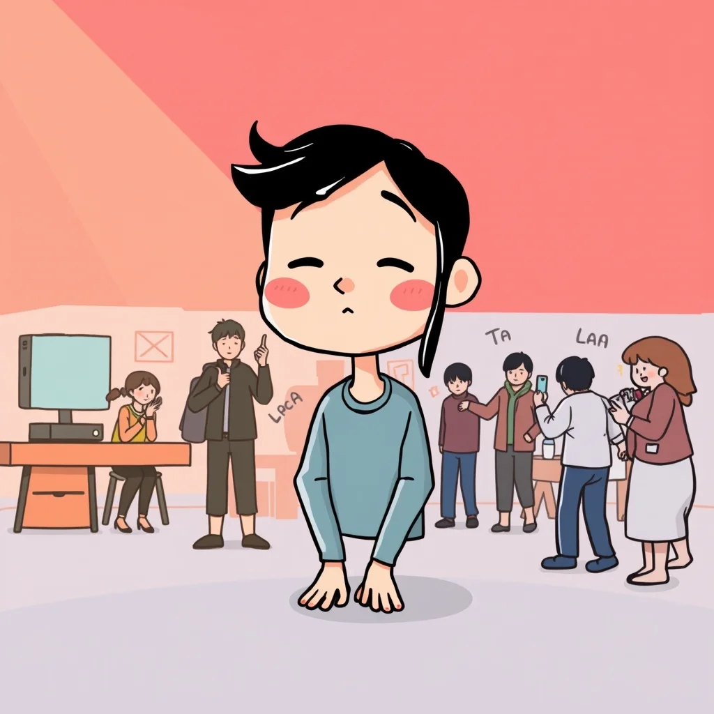 Mnemonic illustration for 下 — under, below, beneath