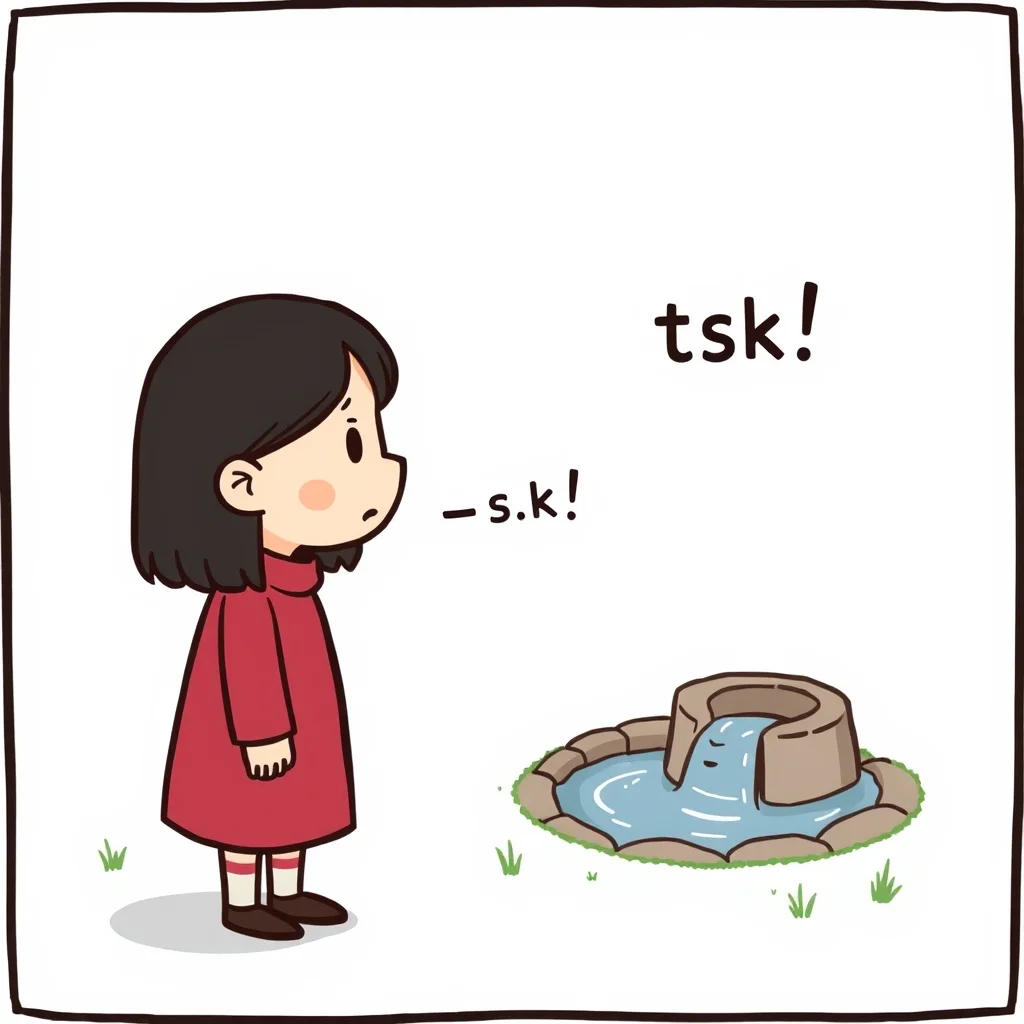Mnemonic illustration for 質問 — question, inquiry