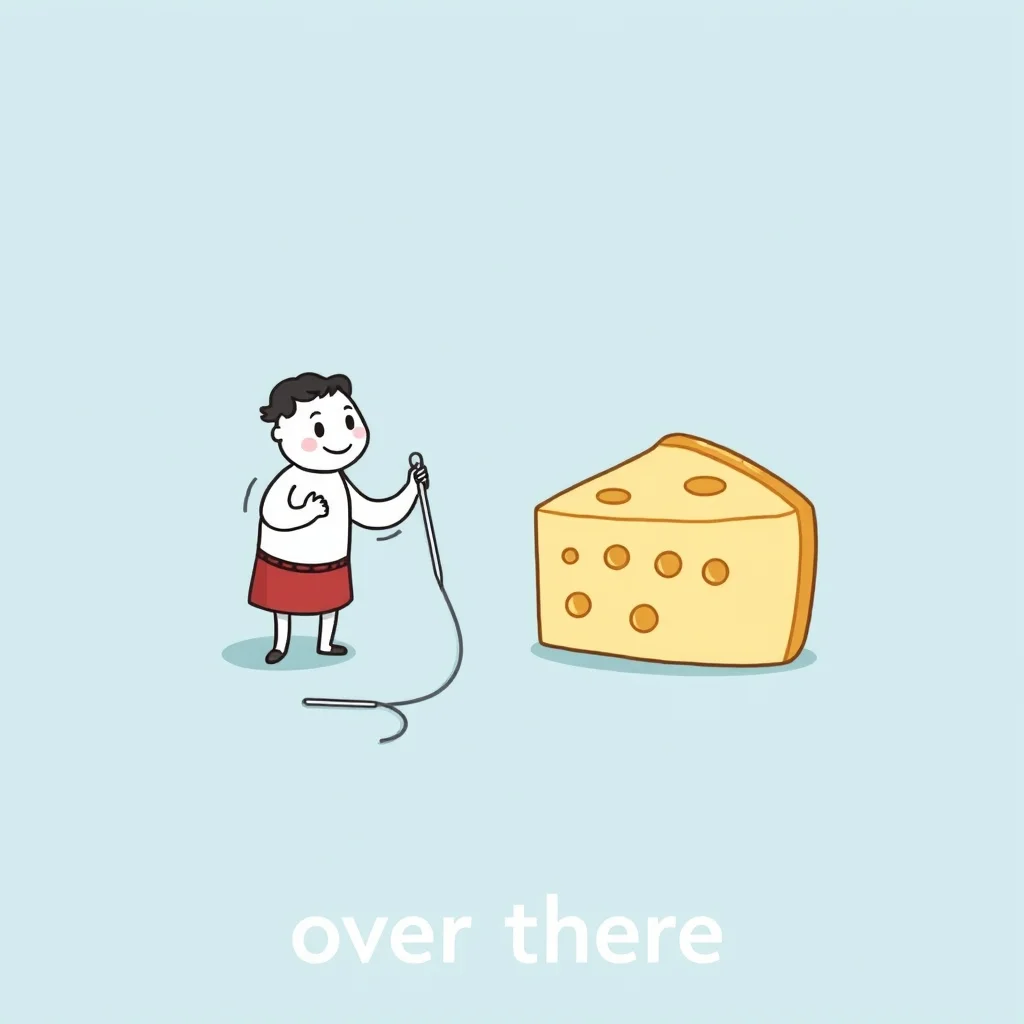 Mnemonic illustration for そっち — over there